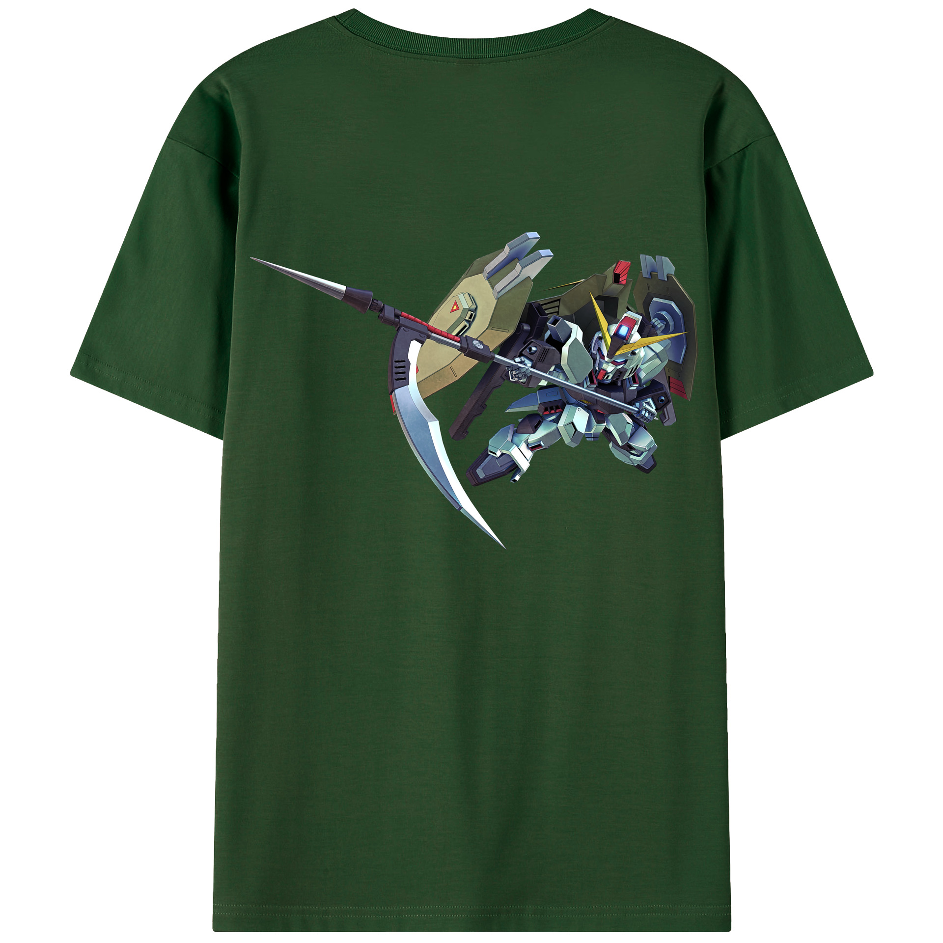 （画像用） 機動戦士ガンダム Mobile Suit Gundam 綿100％半袖Tシャツ（背面プリント）